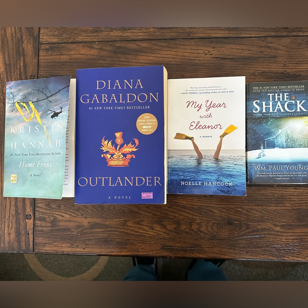 Fiction Book Bundle. Includes Outlander, The Shack, and Kristin Hannah.